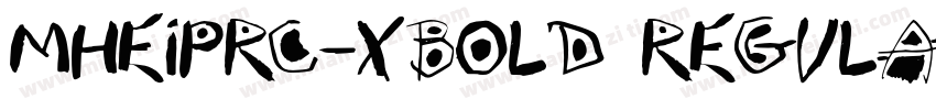 MHeiPRC-Xbold Regula字体转换